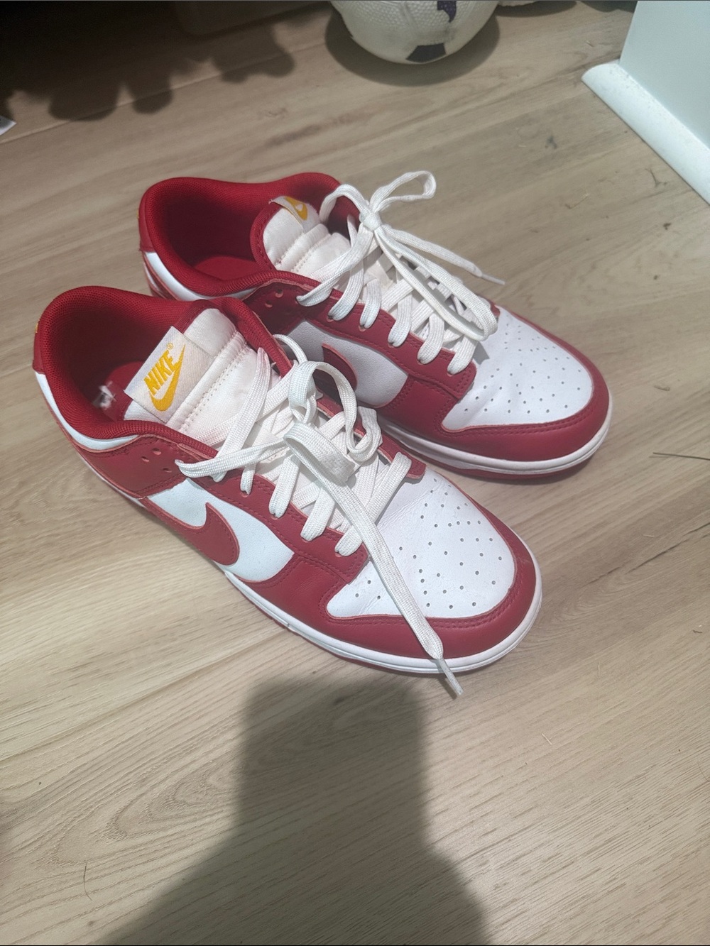 Nike Dunk Low Retro SP 'St. John's' Red & White Sneakers